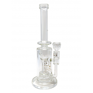 12" Loud Cloud Glass Tornado Showerhead Perc Water Pipe [10184]